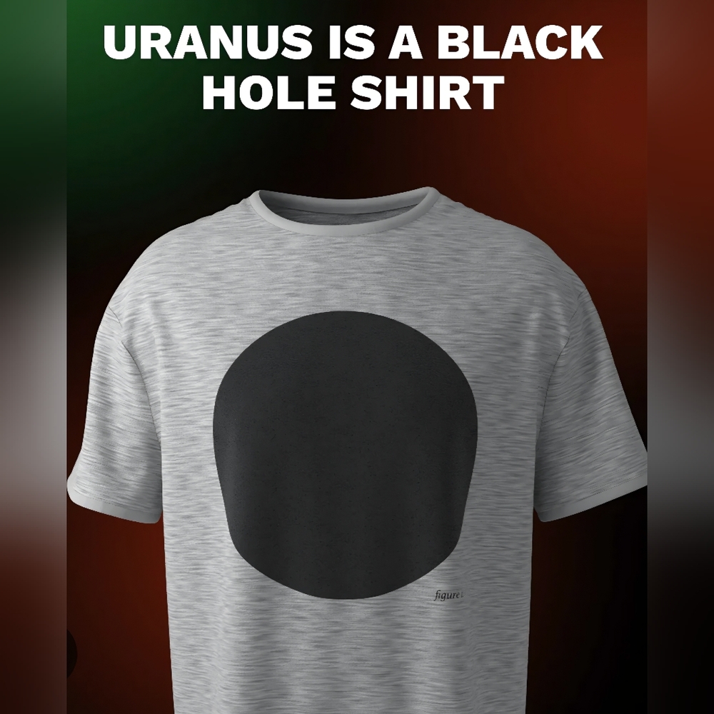 NEW The Curiosity Box Uranus Black Hole Tee
